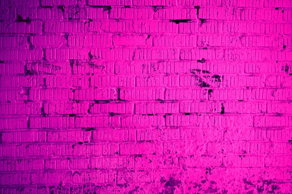 Стена Розового Брика Фона Стена Уличной Живописи Фон Фиолетовой Фиолетовой — стоковое фото