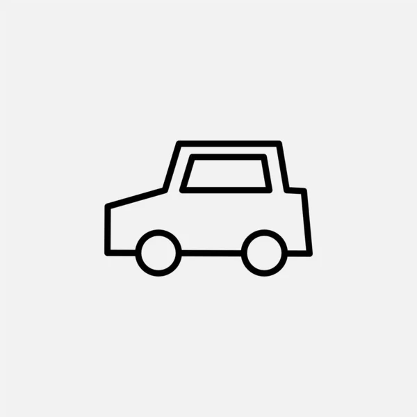 Coche Concepto Diseño Icono Línea Vehículo — Vector de stock