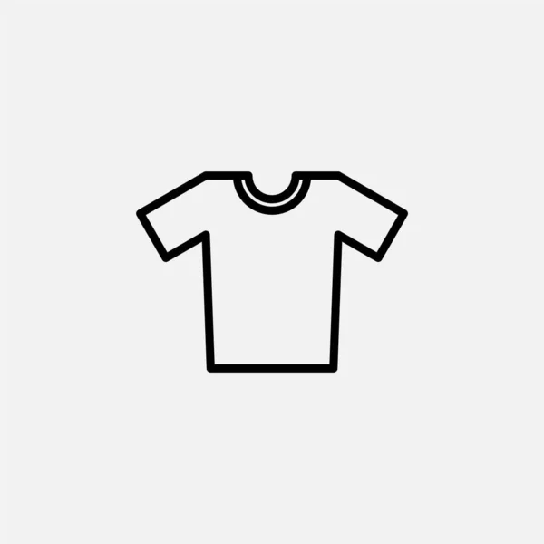 Tröja Shirt Linje Ikon Design Koncept — Stock vektor
