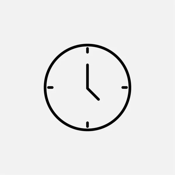 Reloj Concepto Diseño Iconos Línea Tiempo — Vector de stock