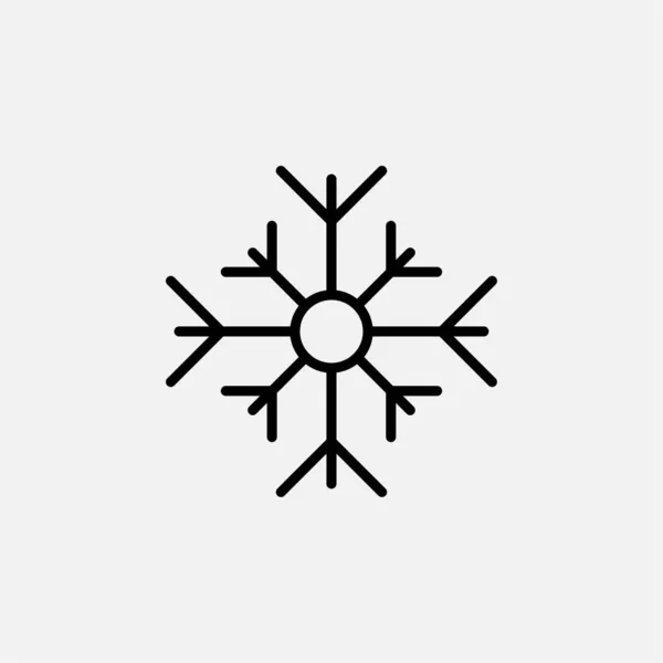 Floco Neve Conceito Design Ícone Linha Neve — Vetor de Stock
