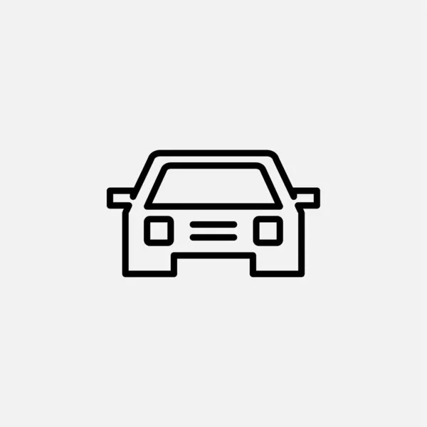 Coche Concepto Diseño Icono Línea Vehículo — Vector de stock