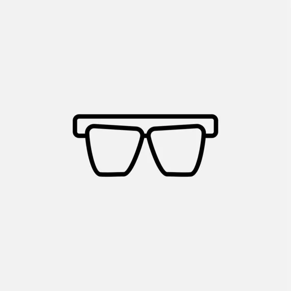 Gafas Gafas Línea Icono Concepto Diseño — Vector de stock