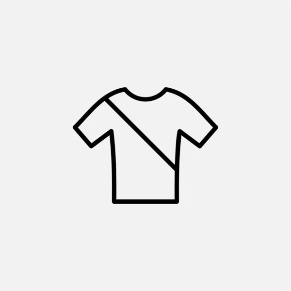 Shirt Clothes Line Icon Design Concept — Stock Vector