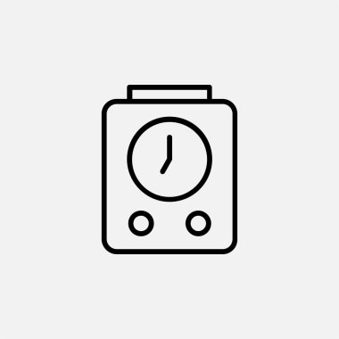 Alarm, zaman çizgisi simgesi tasarımı konsepti