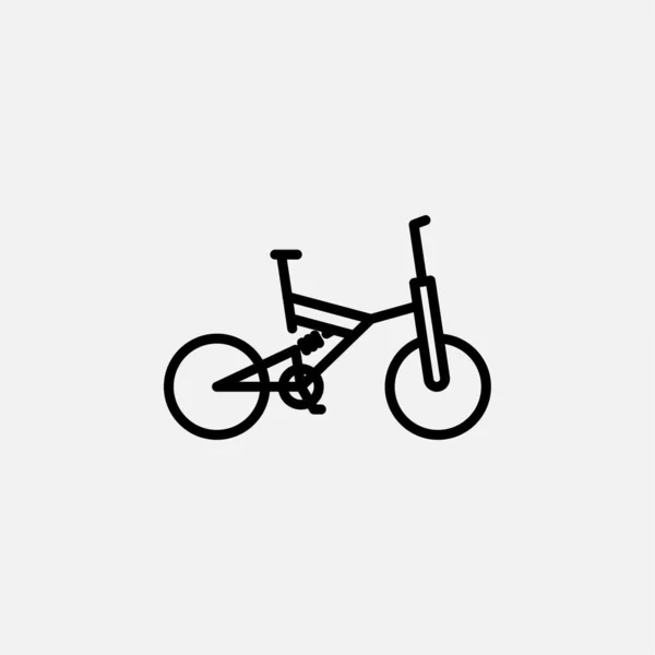 Bike Bicycle Line Icon Design Concept — Stock Vector