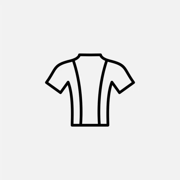 Linea Camicia Icona Vettore Illustrazione Modello Logo Adatto Molti Scopi — Vettoriale Stock