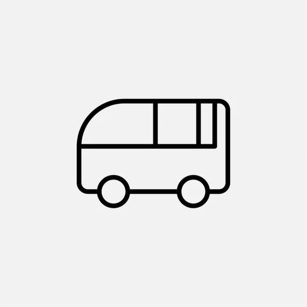 Car Van Line Icon Vector Illustration Logo Template Suitable Many — Stock Vector