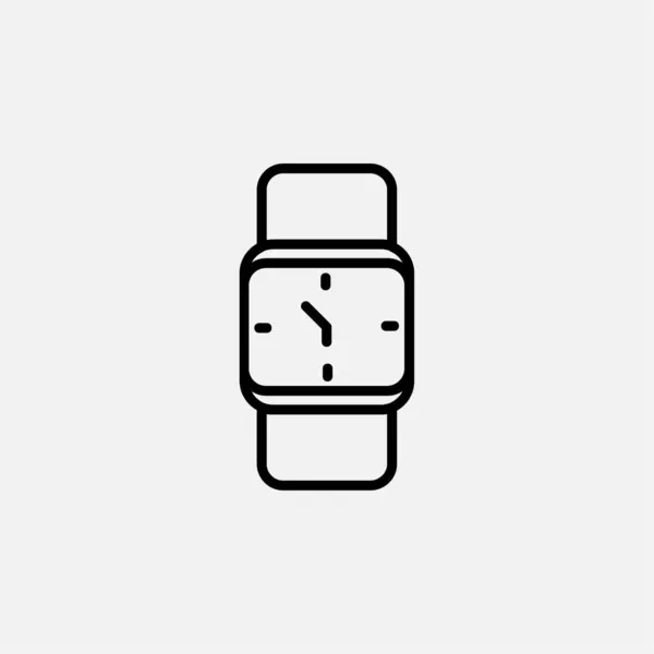 Horloge Horloge Lijn Icoon Vector Illustratie Logo Template Geschikt Voor — Stockvector