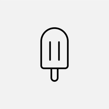 Dondurma çizgisi simgesi, vektör, illüstrasyon, logo şablonu. Pek çok amaca uygun..