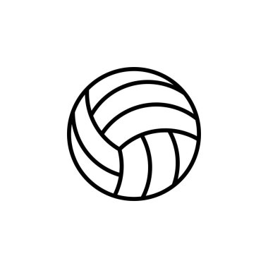 Voleybol, voleybol, ikon, vektör, illüstrasyon, logo şablonu. Birçok Amaç İçin Uygun.