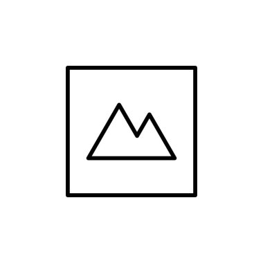 Resim, Galeri, Resim Çizgisi Simgesi, Vektör, Resim, Logo Şablonu. Birçok Amaç İçin Uygun.