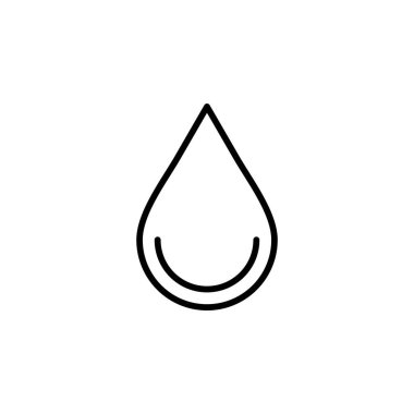Su damlası, Su Damlası, Sıvı, Aqua Hattı Simgesi, Vektör, İllüstrasyon, Logo Şablonu. Birçok Amaç İçin Uygun.
