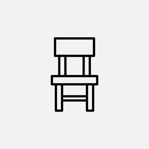 Stuhl Sitz Sofa Innenraum Liniensymbol Vektor Illustration Logo Vorlage Für — Stockvektor