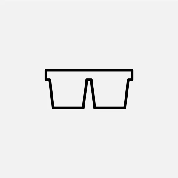 Brille Sonnenbrille Brille Brillenzeilensymbol Vektor Illustration Logo Vorlage Für Viele — Stockvektor