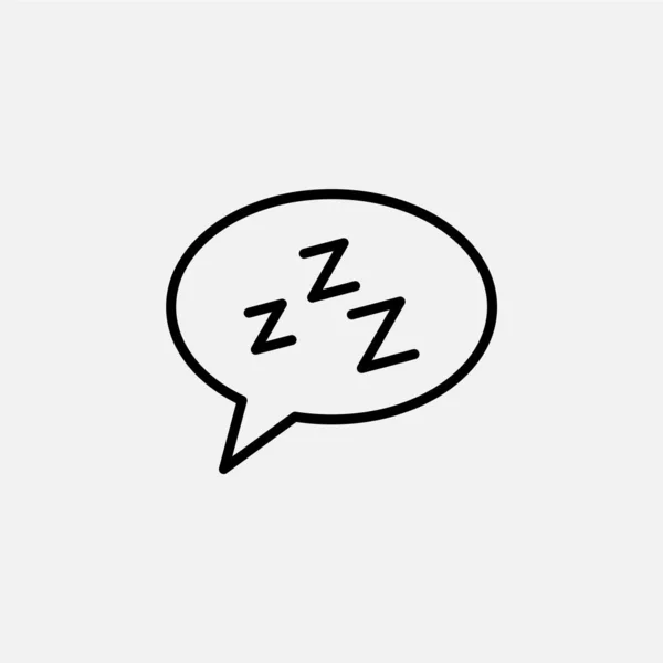 Slaap Nap Nachtlijn Pictogram Vector Illustratie Logo Template Geschikt Voor — Stockvector