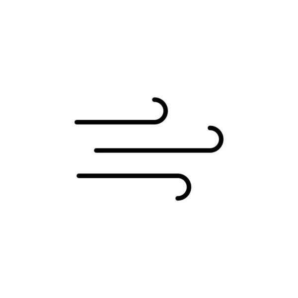 Storm, Wind, Air Line Icon, Vector, Illustration, Logo Şablonu. Birçok Amaç İçin Uygun.