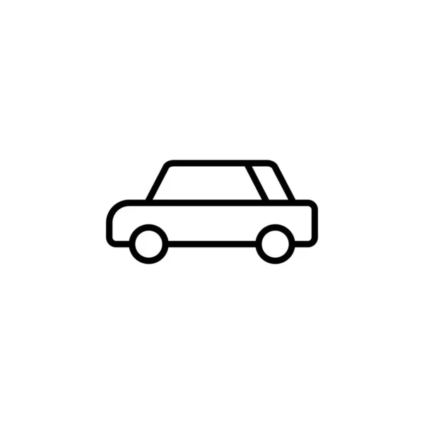 Vehículo Coche Icono Línea Automóvil Vector Ilustración Plantilla Logotipo Adecuado — Vector de stock