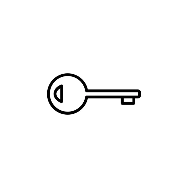 Nyckel Nycklar Lösenord Säkerhet Säker Skyddslinje Ikon Vektor Illustration Logotyp — Stock vektor