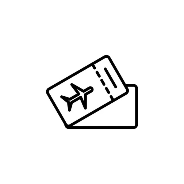 Buchung Ticket Symbolbild Für Die Bestellzeile Vektor Illustration Logo Vorlage — Stockvektor