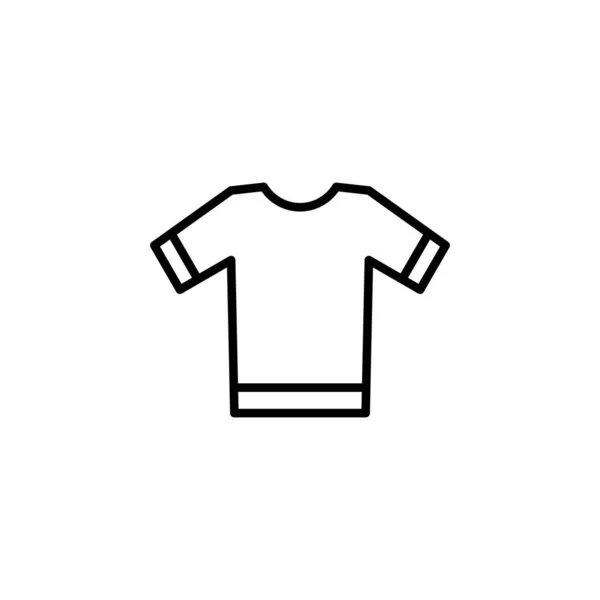 Chemise Mode Polo Vêtements Icône Ligne Vêtements Vecteur Illustration Modèle — Image vectorielle