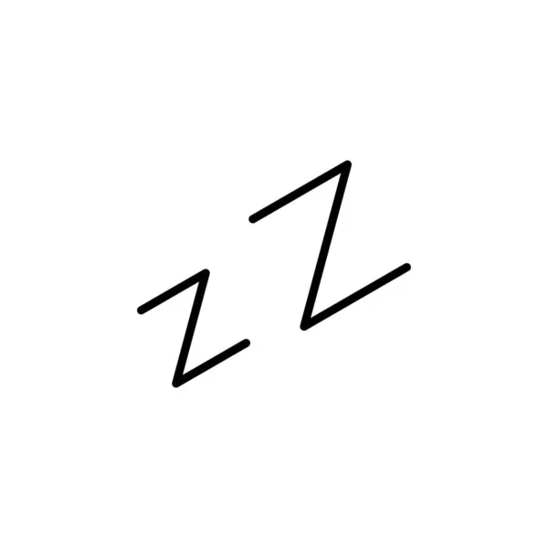 Spánek Nap Noc Ikona Linky Postele Vektor Ilustrace Šablona Loga — Stockový vektor