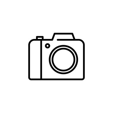 Kamera, Fotoğraf, Dijital, Fotoğraf Hattı Simgesi, Vektör, İllüstrasyon, Logo Şablonu. Birçok Amaç İçin Uygun.