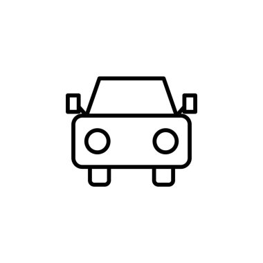 Araç, Araba, Otomobil Hattı Simgesi, Vektör, Görüntü, Logo Şablonu. Birçok Amaç İçin Uygun.