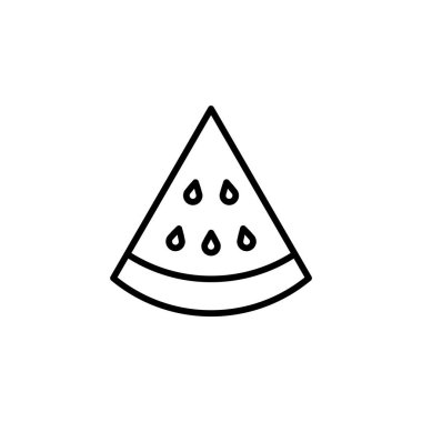 Karpuz, Meyve, Taze Hat Simgesi, Vektör, Çizim, Logo Şablonu. Birçok Amaç İçin Uygun.