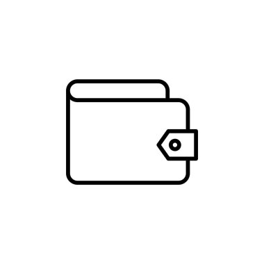 Cüzdan, Tasarruf, Para Hat Simgesi, Vektör, İllüstrasyon, Logo Şablonu. Birçok Amaç İçin Uygun.