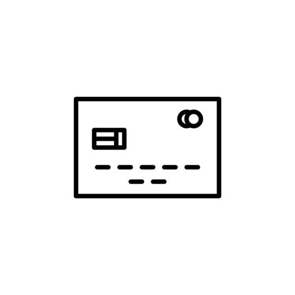 Πιστωτική Κάρτα Γραμμή Πληρωμής Εικονίδιο Διάνυσμα Εικονογράφηση Πρότυπο Λογότυπο Κατάλληλο — Διανυσματικό Αρχείο