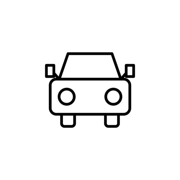Veículo Carro Ícone Linha Automóvel Vetor Ilustração Modelo Logotipo Adequado — Vetor de Stock