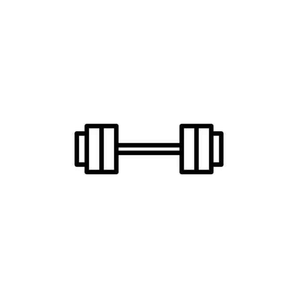 Gym Fitness Weight Line Icon Vector Illustration Logo Template Suitable — Stock Vector