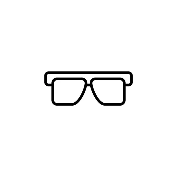 Brýle Sluneční Brýle Brýle Ikona Linky Brýle Vektor Ilustrace Šablona — Stockový vektor