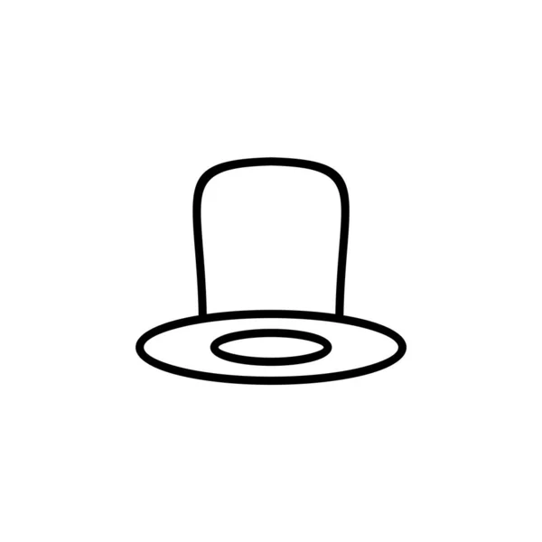 Icono Línea Sombrero Vector Ilustración Plantilla Logotipo Conveniente Para Muchos — Archivo Imágenes Vectoriales