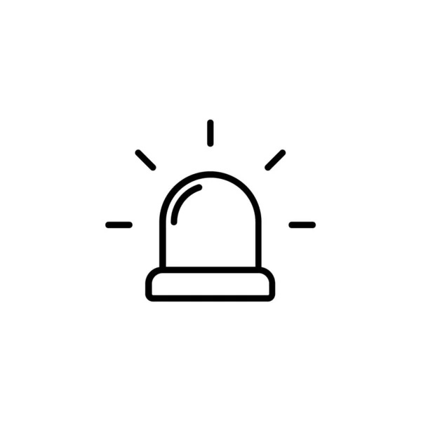 Alarm Sirenenzeilensymbol Vektor Illustration Logo Vorlage Für Viele Zwecke Geeignet — Stockvektor