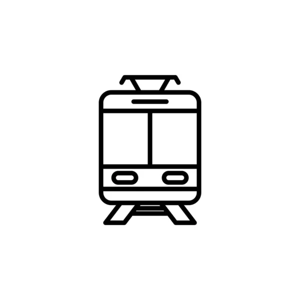 機関車 鉄道線アイコン ベクトル イラスト ロゴテンプレート 多くの目的に適した — ストックベクタ