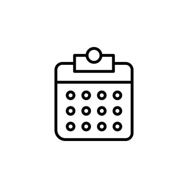 Takvim, Zamanlama, Tarih Çizelgesi Simgesi, Vektör, Çizim, Logo Şablonu. Birçok Amaç İçin Uygun.