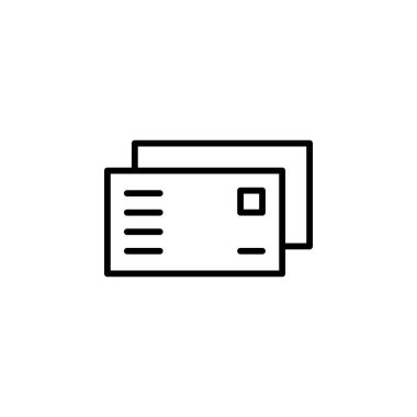 Posta, Mektup, Posta, Posta Hattı Simgesi, Vektör, Çizim, Logo Şablonu. Birçok Amaç İçin Uygun.