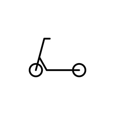Scooter, Kick, Ride Line Icon, Vector, Illustration, Logo Şablonu. Birçok Amaç İçin Uygun.