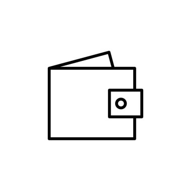 Cüzdan, Tasarruf, Para Hat Simgesi, Vektör, İllüstrasyon, Logo Şablonu. Birçok Amaç İçin Uygun.