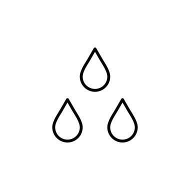 Su damlası, Su Damlası, Sıvı Hat Simgesi, Vektör, İllüstrasyon, Logo Şablonu. Birçok Amaç İçin Uygun.