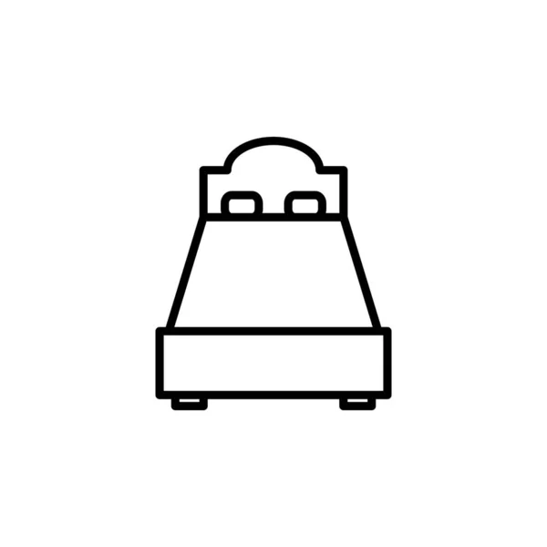 Łóżko Ikona Sypialni Wektor Ilustracja Szablon Logo Nadaje Się Wielu — Wektor stockowy