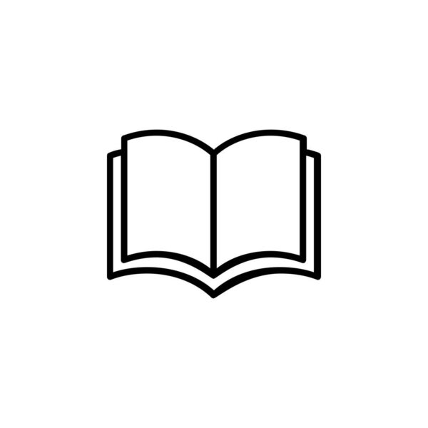 Book, Read, Library, Study Line Icon, Vector, Illustration, Logo Template. Suitable For Many Purposes.
