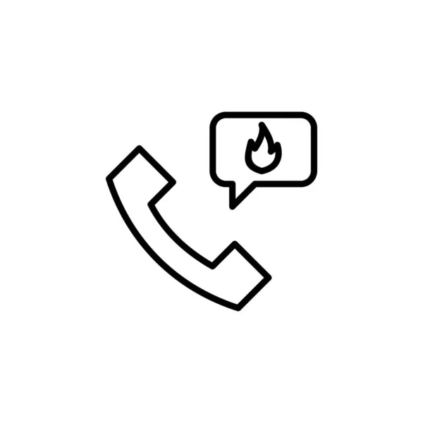 Telefonanruf Zentrum Telefonleitungsikone Vektor Illustration Logo Vorlage Für Viele Zwecke — Stockvektor