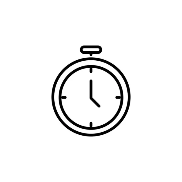 Stopwatch Line Icon Vector Illustration Logo Template Придатний Багатьох Цілей — стоковий вектор