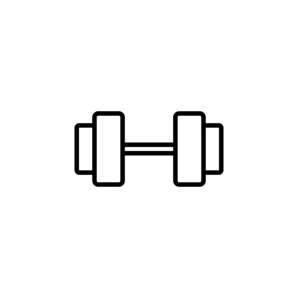 Gym Fitness Weight Line Icon Vector Illustration Logo Template Придатний — стоковий вектор