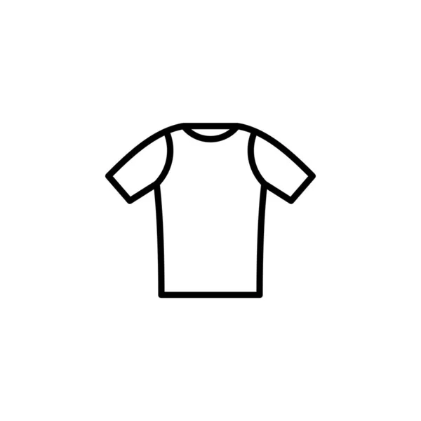 Camicia Moda Polo Line Icon Vettore Illustrazione Logo Template Adatto — Vettoriale Stock
