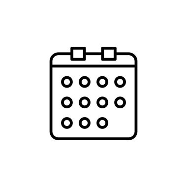 Takvim, Zamanlama, Tarih Çizelgesi Simgesi, Vektör, Çizim, Logo Şablonu. Birçok Amaç İçin Uygun.