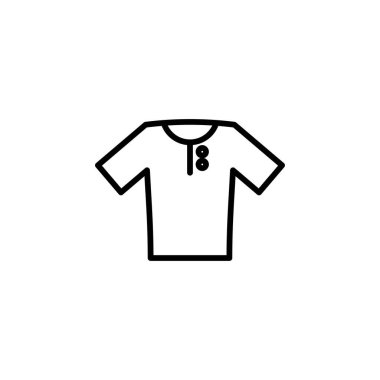 Gömlek, moda, polo hattı ikonu, vektör, illüstrasyon, logo şablonu. Birçok Amaç İçin Uygun.